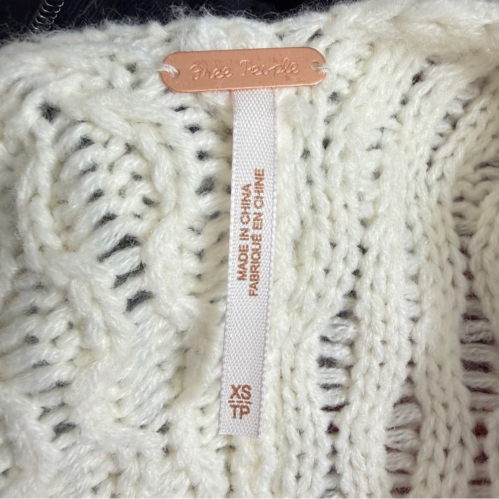 Free People Over You Cardigan Evening Cream Size X-Small - Picture 8 of 12